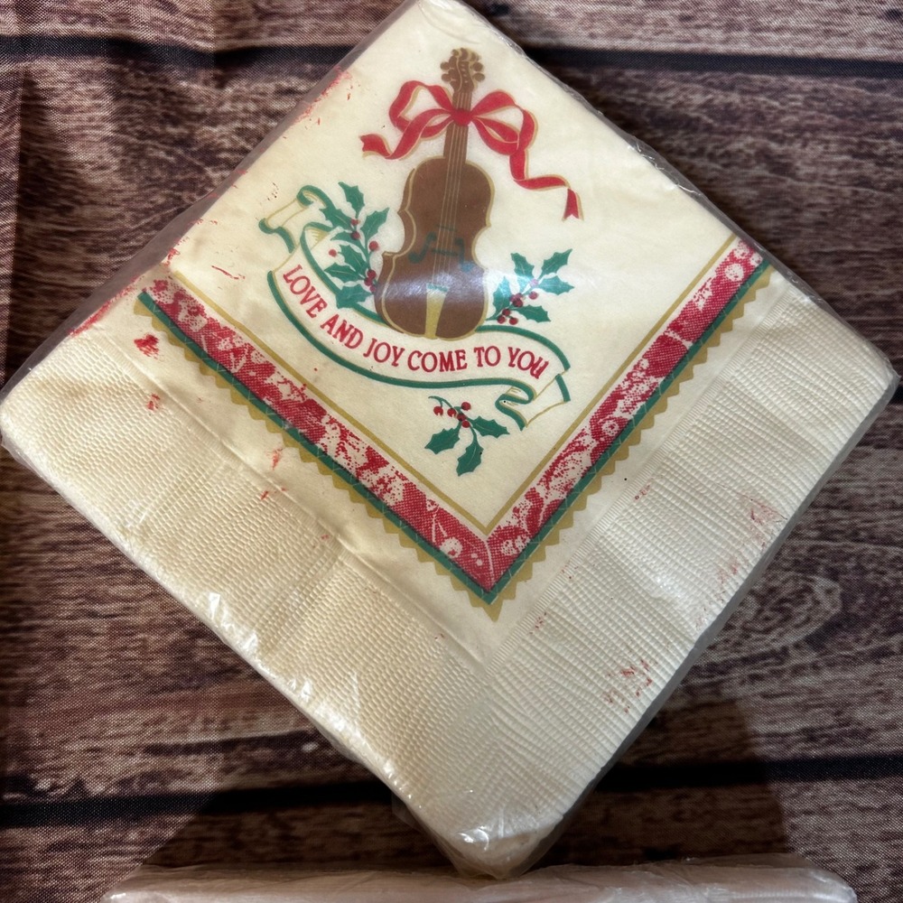 Vintage Holiday Napkin Lot Hallmark Christmas Thanksgiving Easter Autumn 6 Packs - Picture 2 of 13